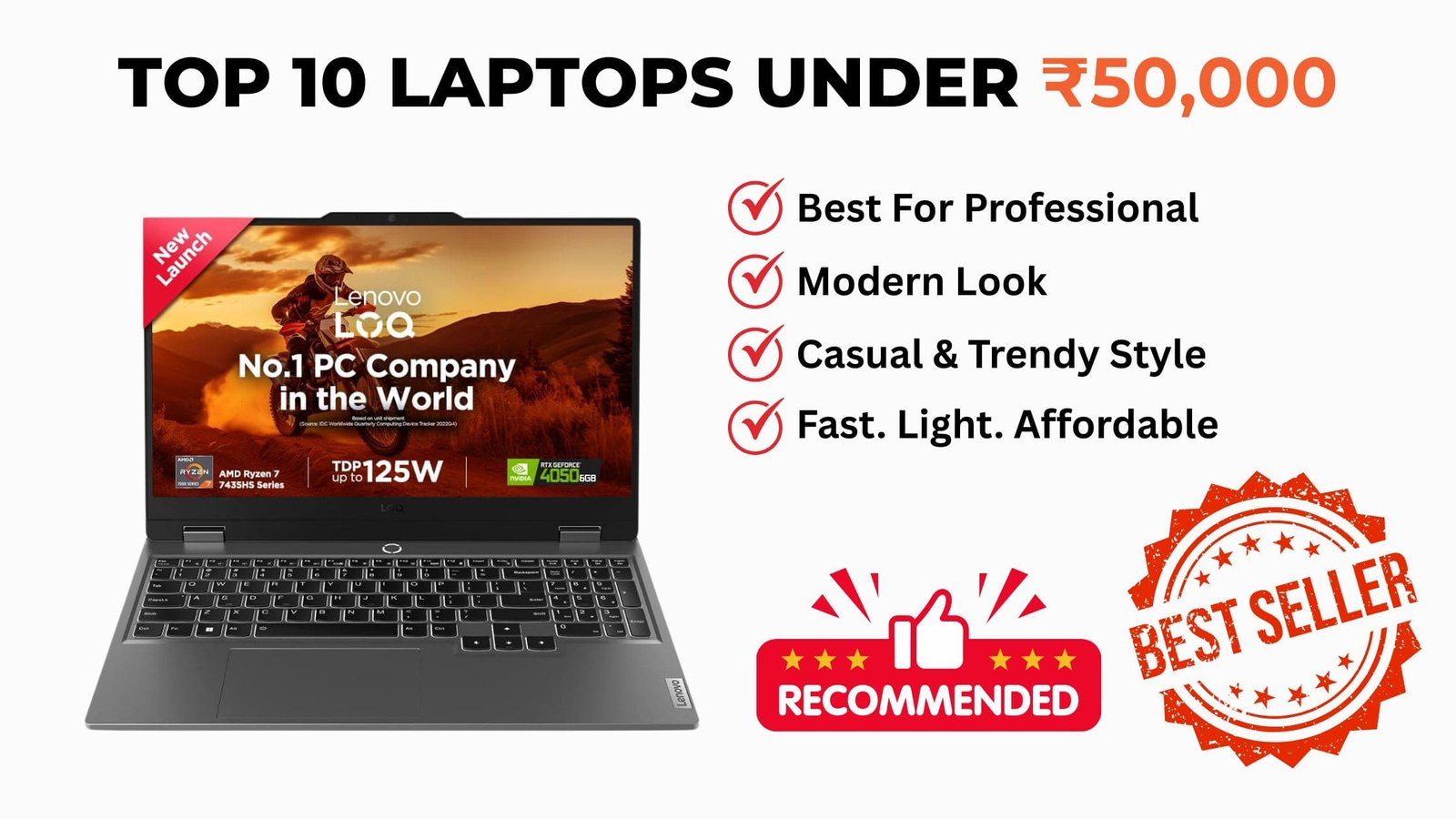 Best Laptops Under ₹50000 in India – Top Picks for Students & Professionals